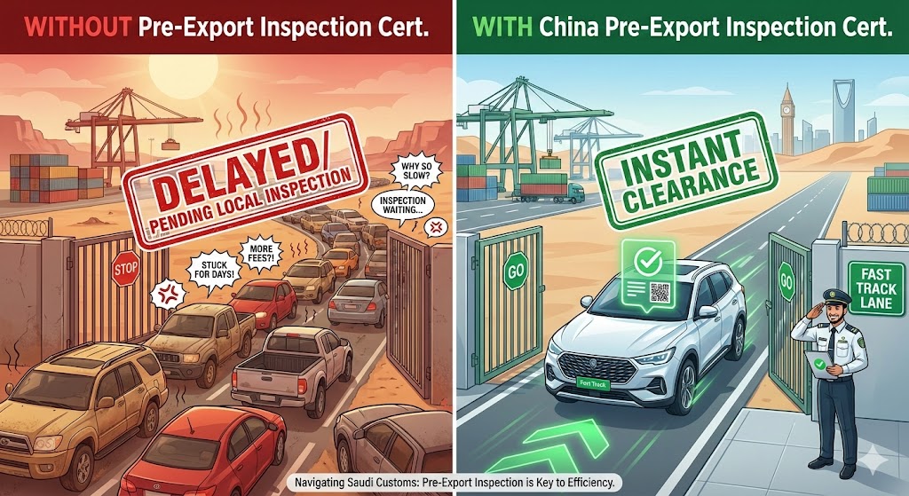 Import cars from China to KSA